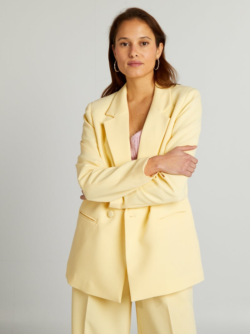 Veste de tailleur Jaune - Kiabi