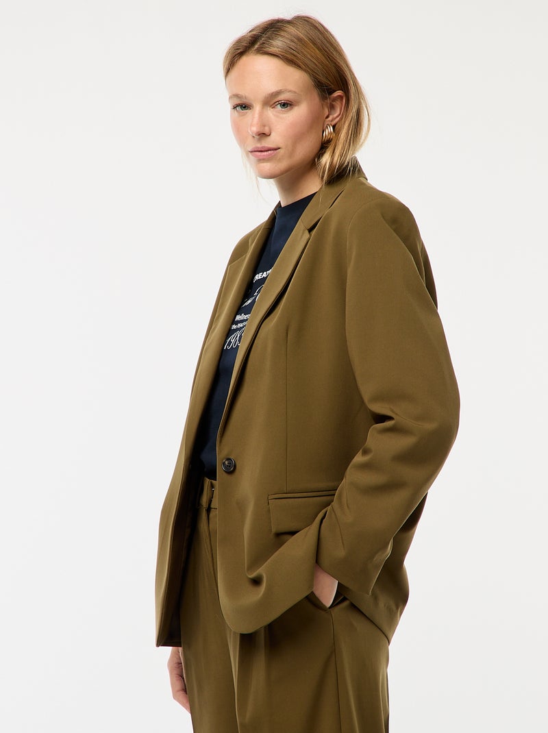 Veste de tailleur Kaki - Kiabi