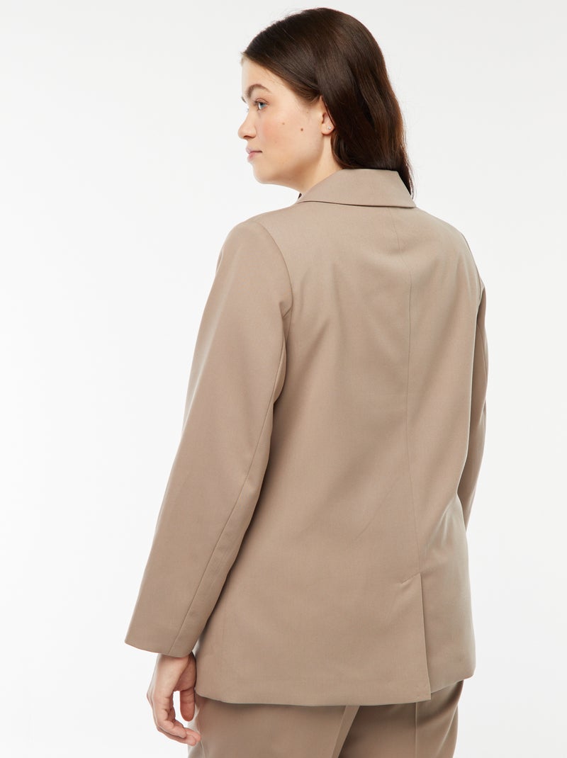 Veste de tailleur longue Beige - Kiabi