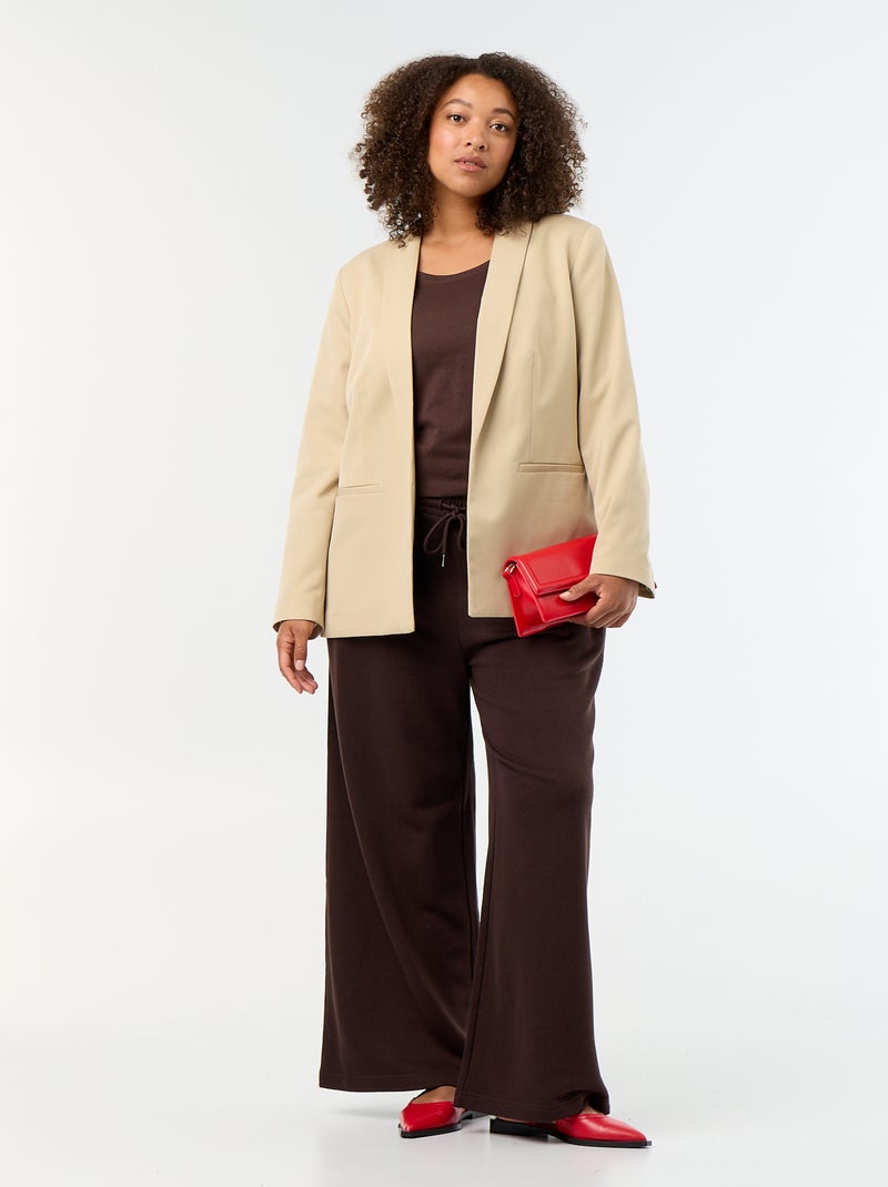 Veste de tailleur longue Beige - Kiabi