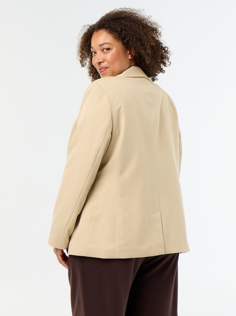 Veste de tailleur longue Beige - Kiabi