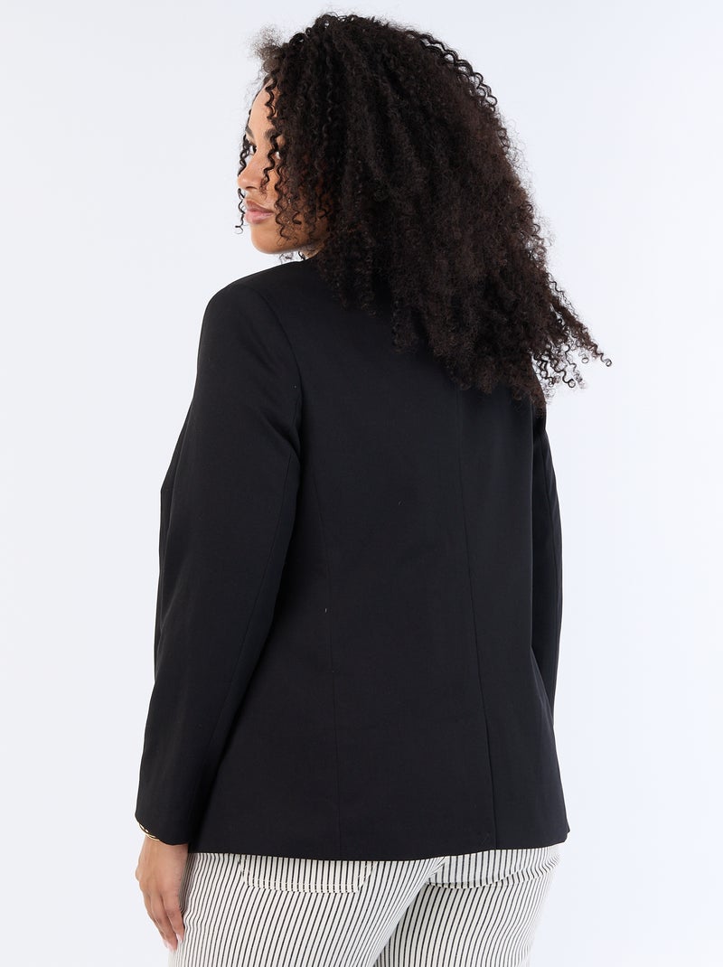 Veste de tailleur longue Noir - Kiabi