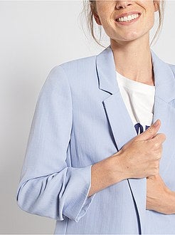 Veste de tailleur manches retroussées - Kiabi