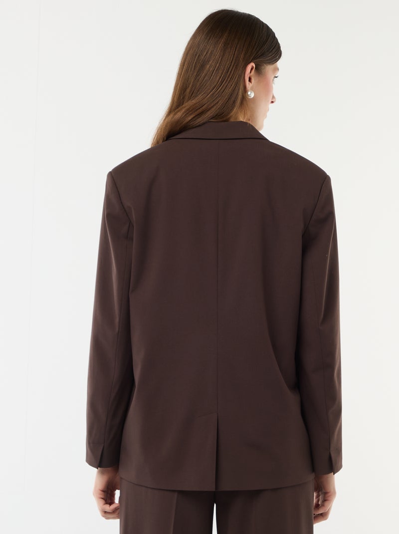 Veste de tailleur Marron - Kiabi