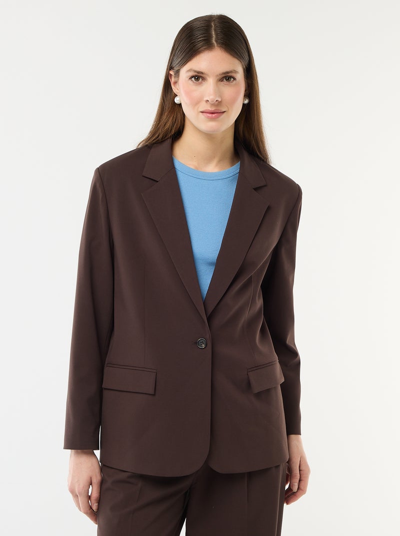 Veste de tailleur Marron - Kiabi
