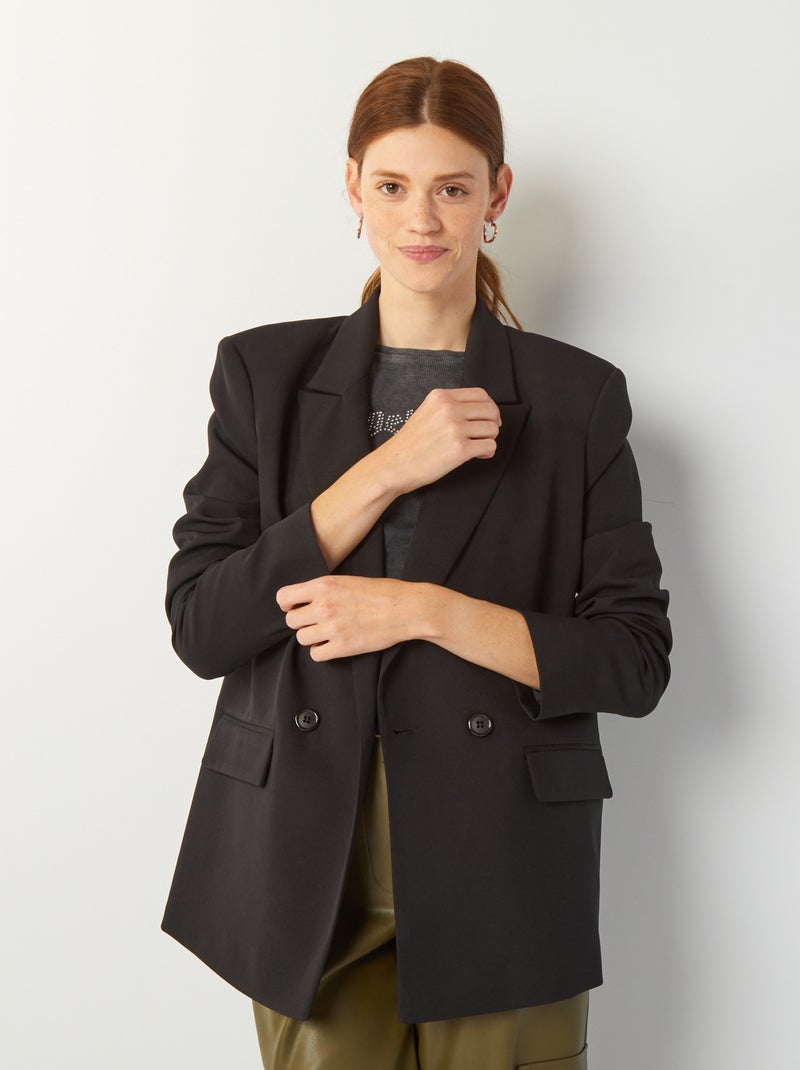 Veste de tailleur noir - Kiabi