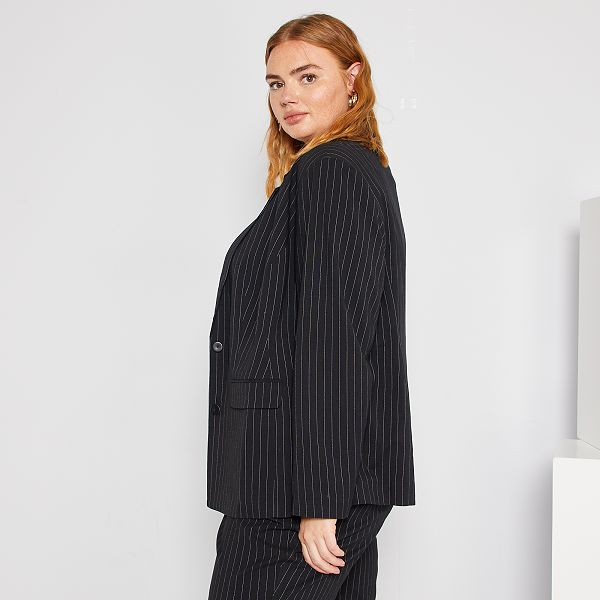 Veste de tailleur Grande taille femme - noir - Kiabi - 29,00€