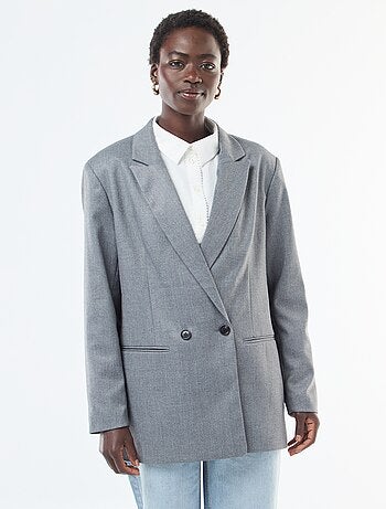 Veste de tailleur oversize en flanelle