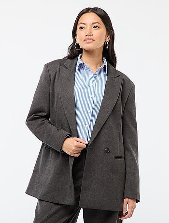 Veste de tailleur oversize en flanelle