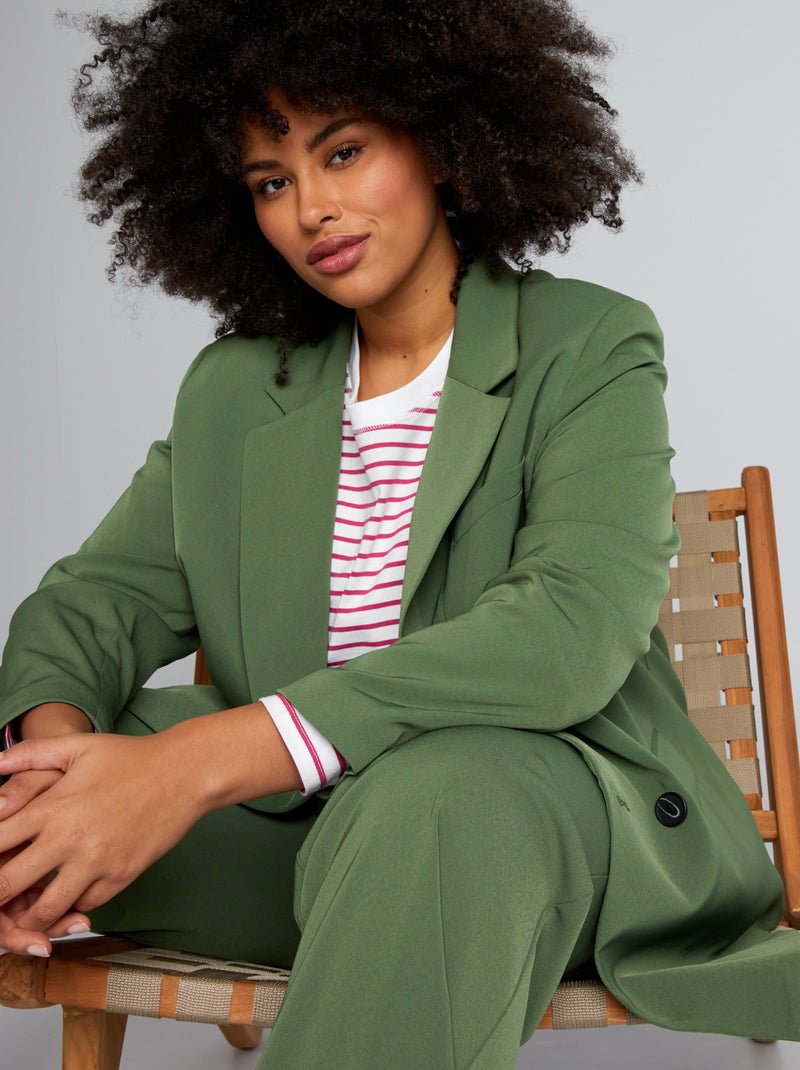 Veste de tailleur oversize Vert - Kiabi