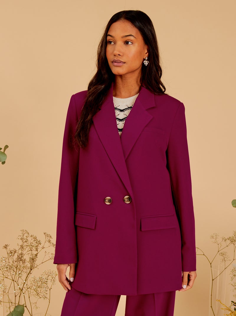 Veste de tailleur oversize Violet - Kiabi
