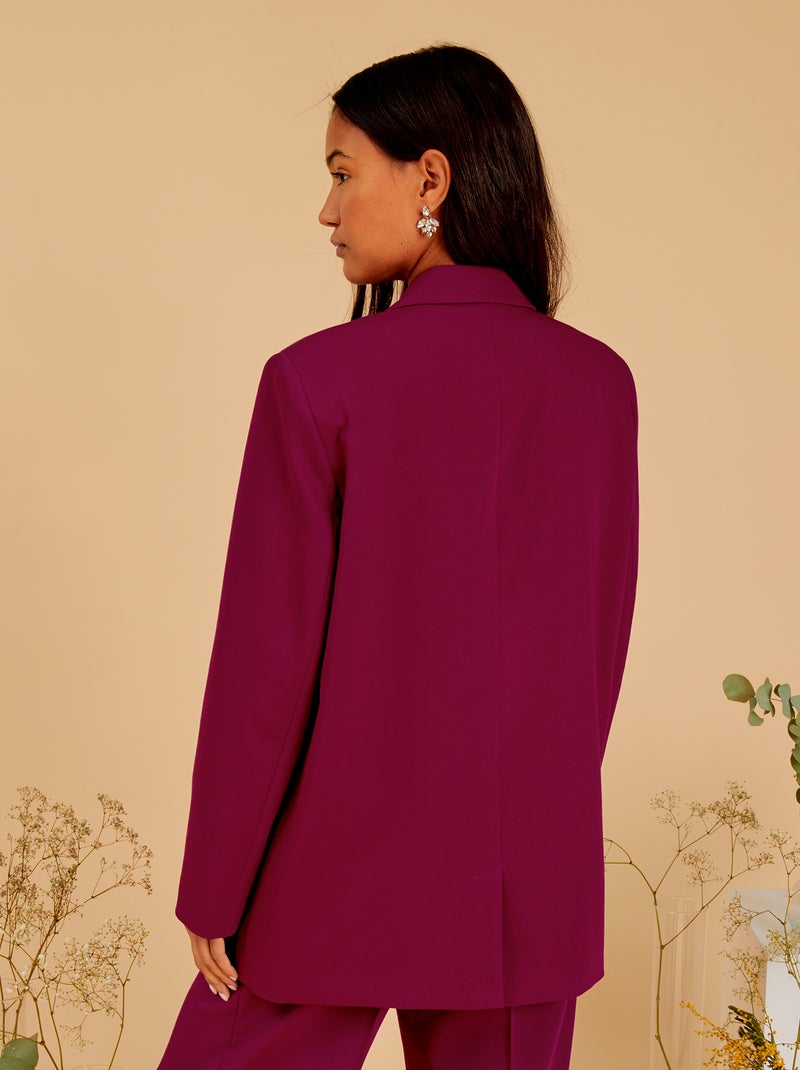 Veste de tailleur oversize Violet - Kiabi