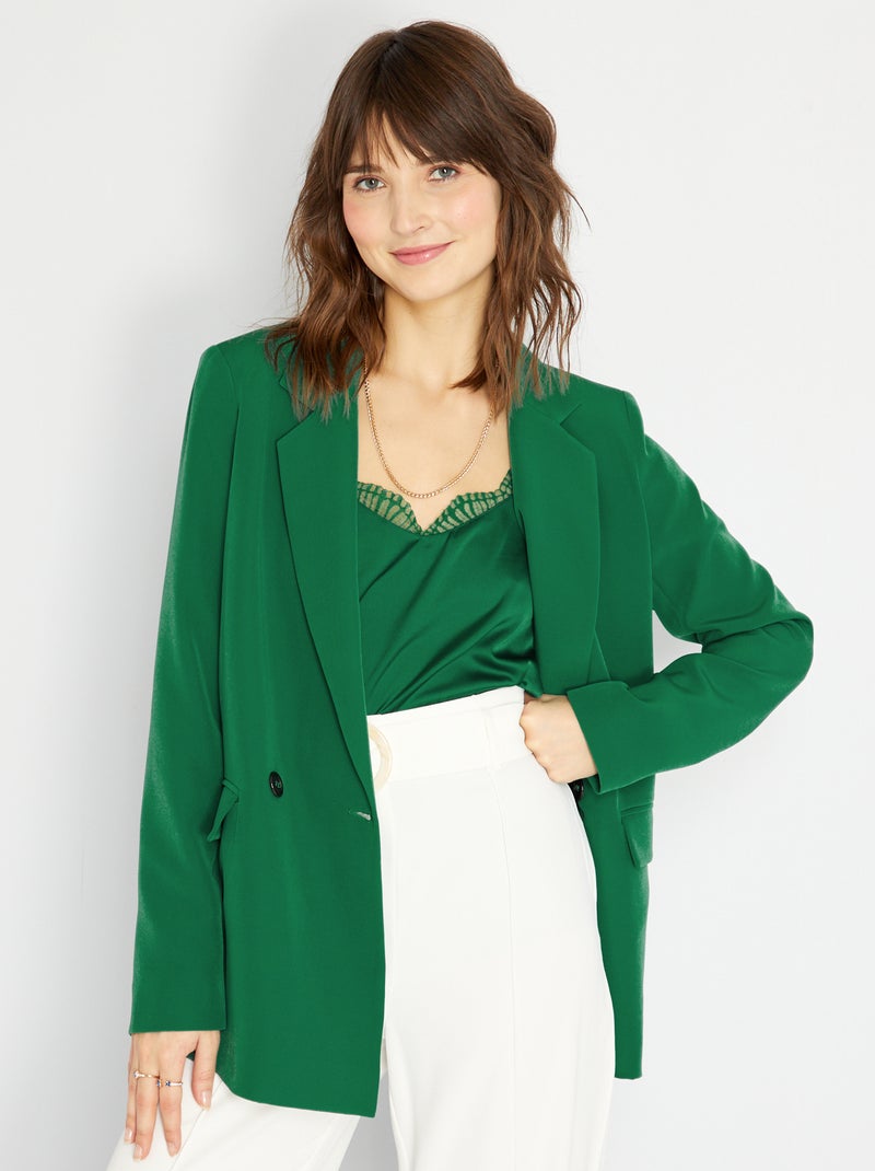 Veste de tailleur Vert - Kiabi