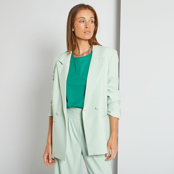 tailleur vert femme