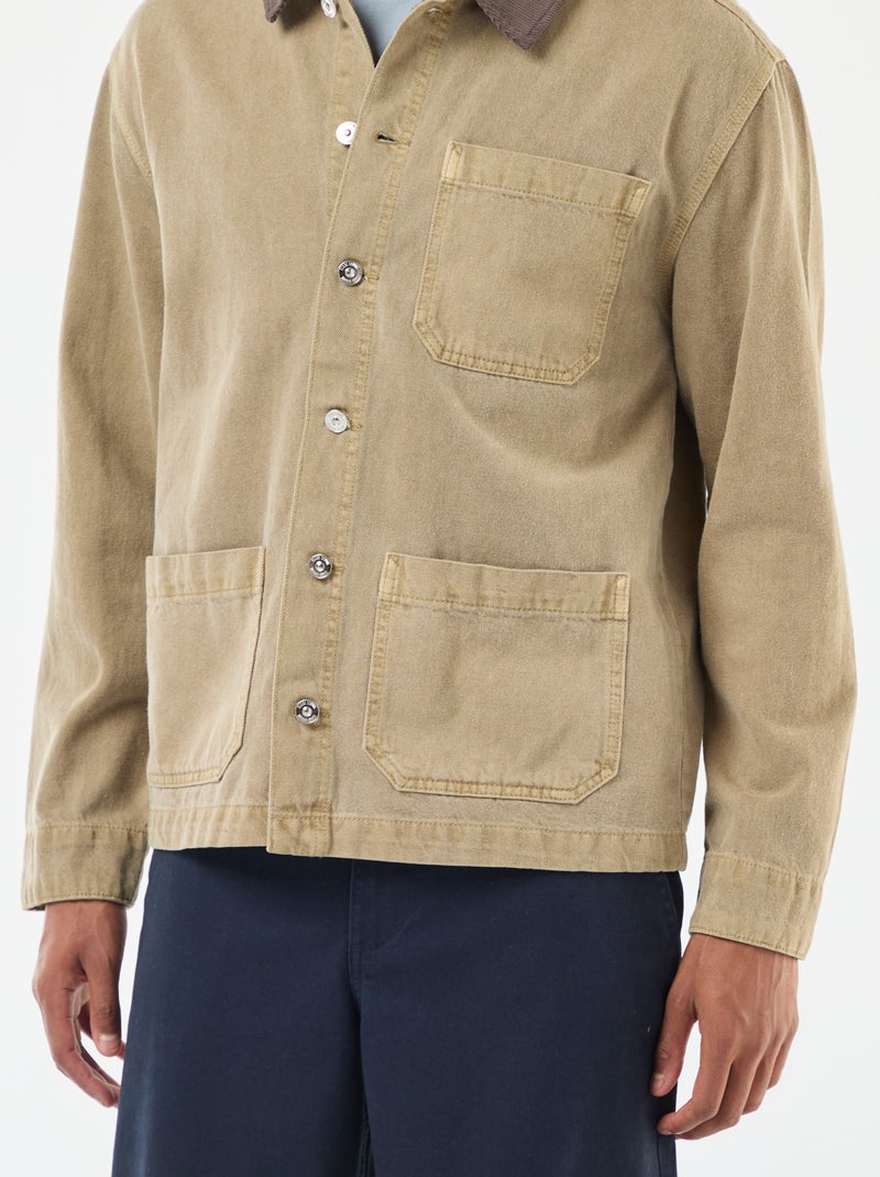 Veste Jeans Homme - Veste en Jean en Peluche à Manches Longues pour Hommes Veste Jean Homme Fourrure