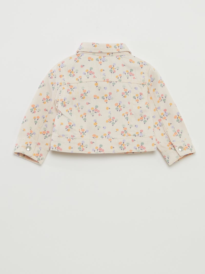 Veste denim avec ouverture pressionnée ROSE - Kiabi