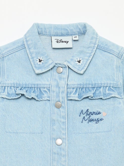 Veste denim imprimé 'Minnie' - Kiabi