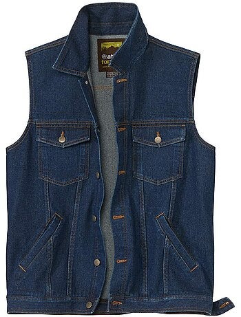 Veste Denim Sans Manches - ATLAS FOR MEN