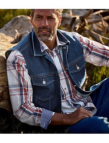 Veste Denim Sans Manches - ATLAS FOR MEN