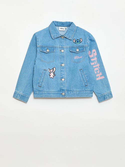 Veste denim 'Stitch' boutonnée - Kiabi