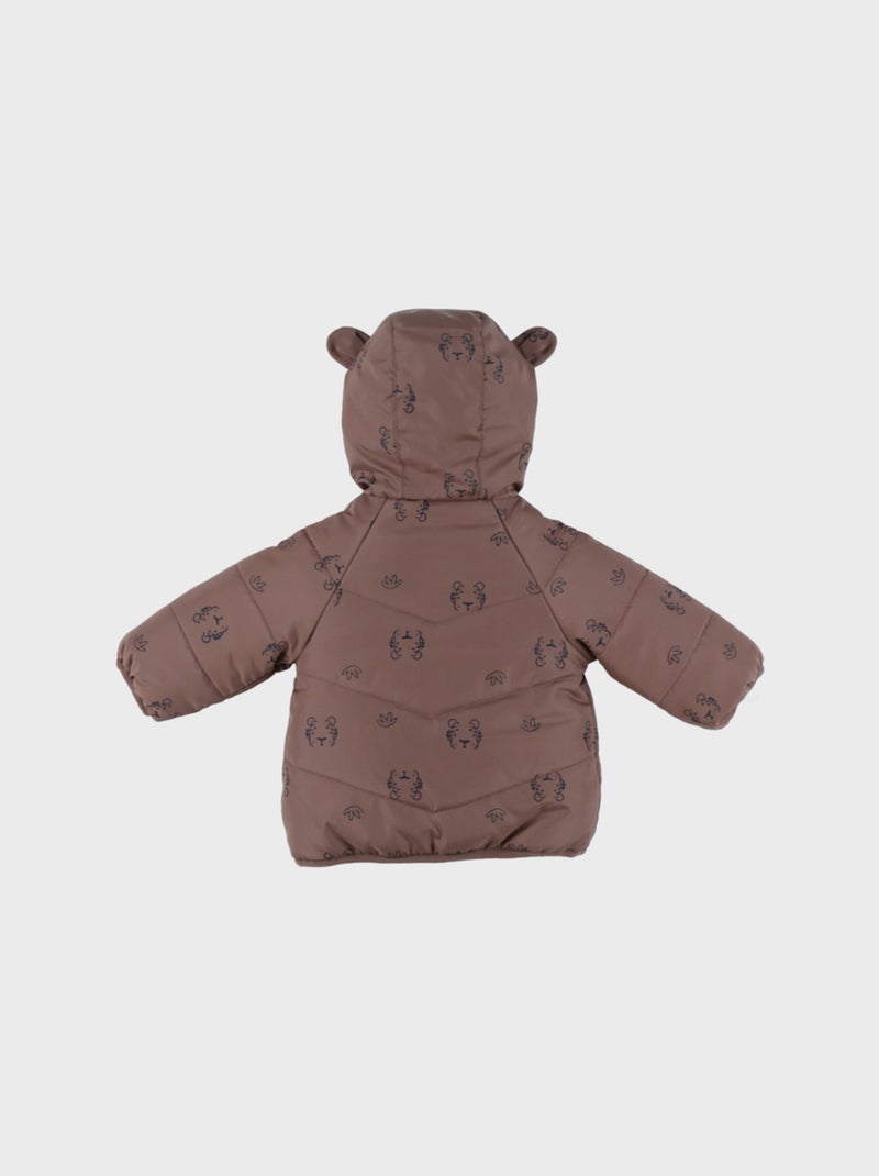 Veste déperlante en Groloudoux® et sherpa Noukie's Marron - Kiabi