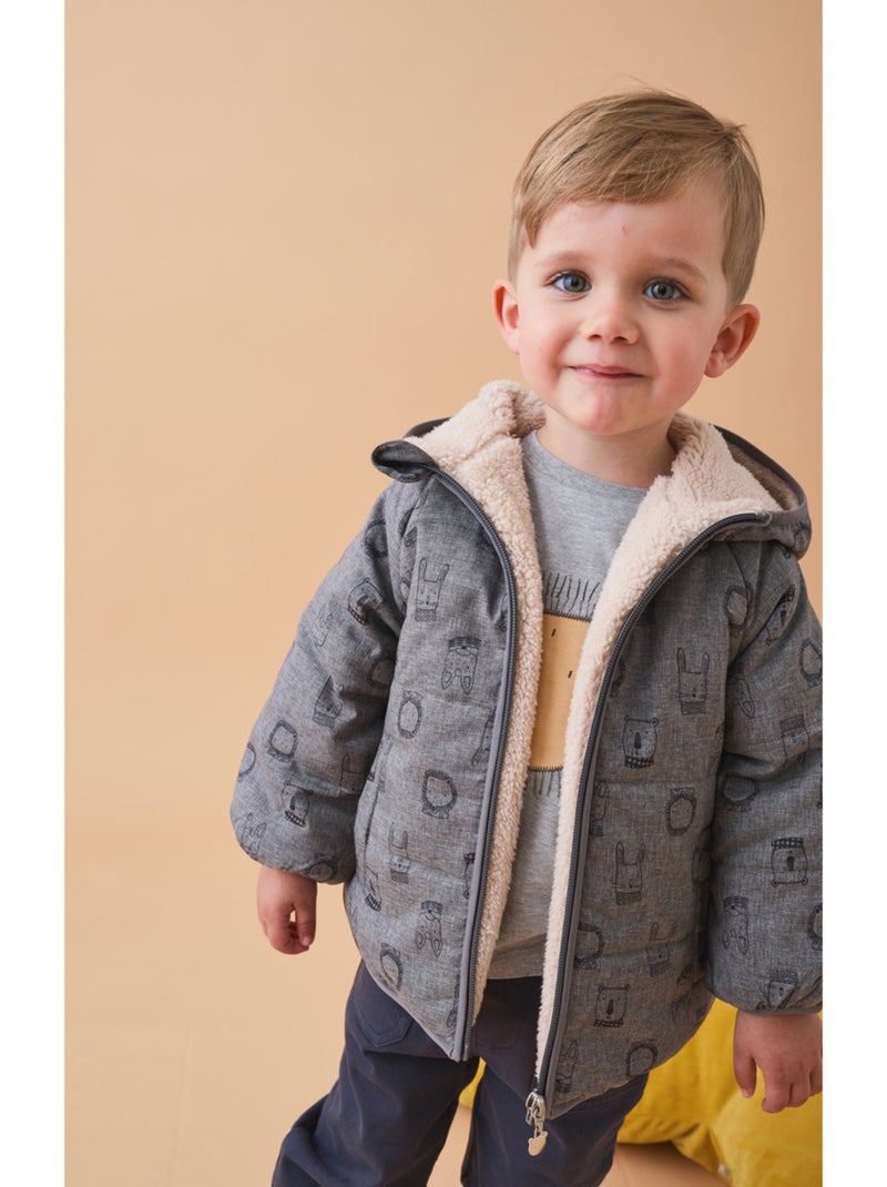 Veste déperlante, Groloudoux® et Sherpa Noukie's Gris - Kiabi