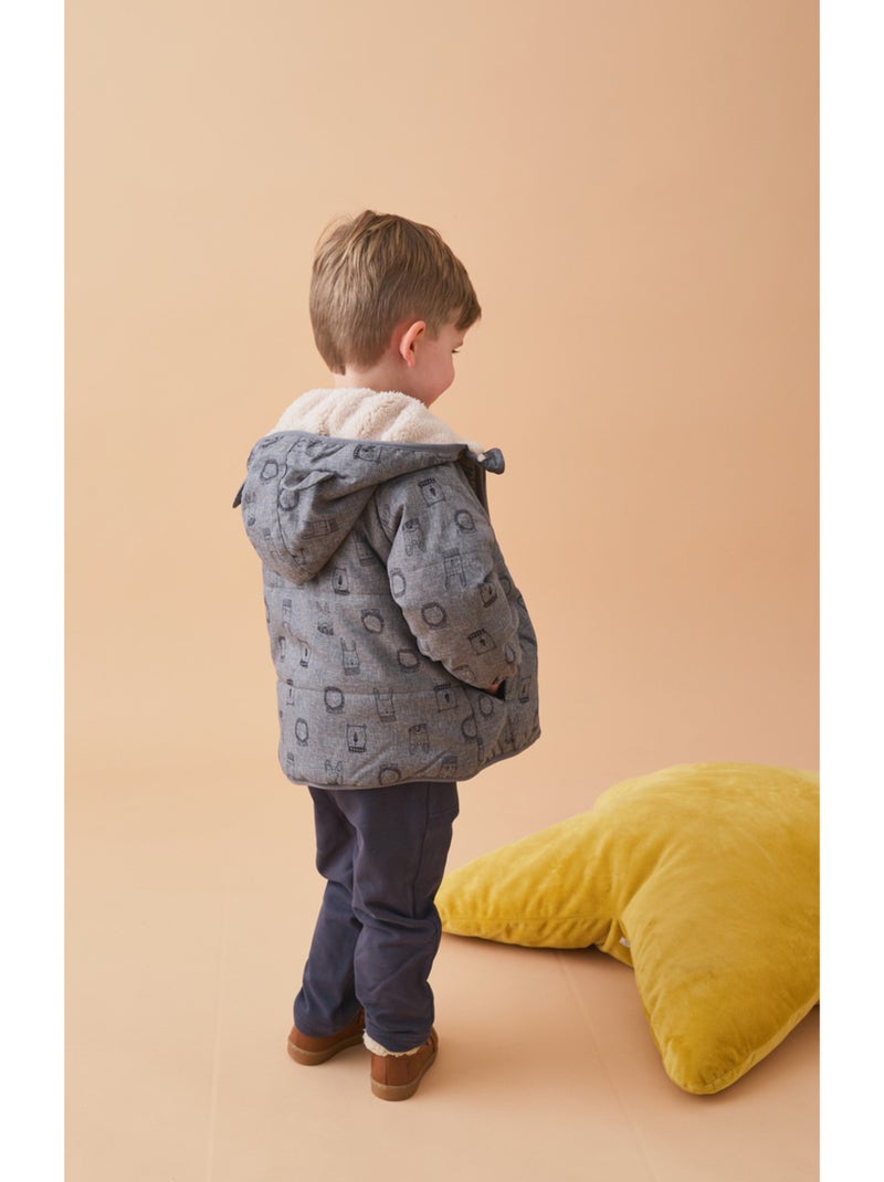 Veste déperlante, Groloudoux® et Sherpa Noukie's Gris - Kiabi