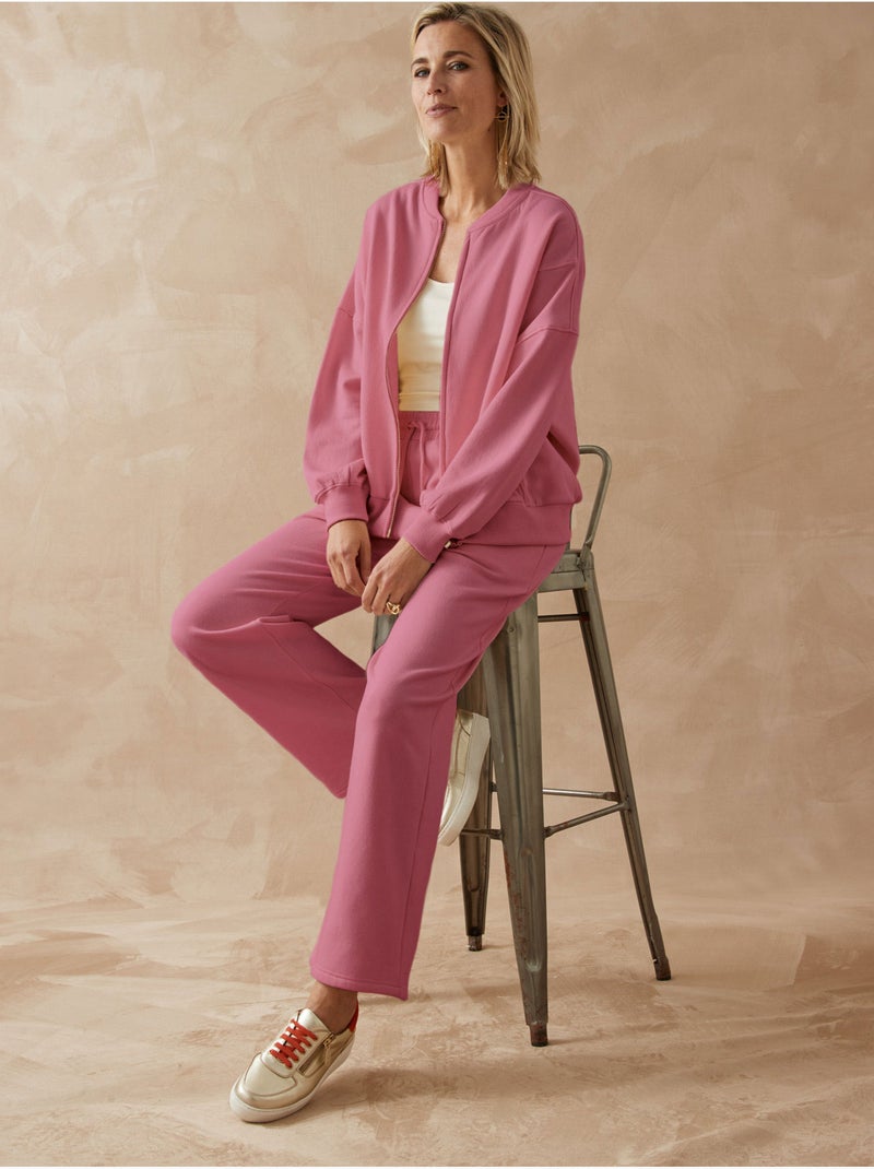 Veste détente molletonnée - DAXON Vieux rose - Kiabi