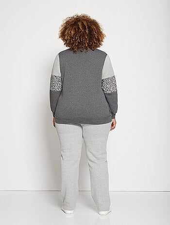 Veste détente zippée molleton col montant