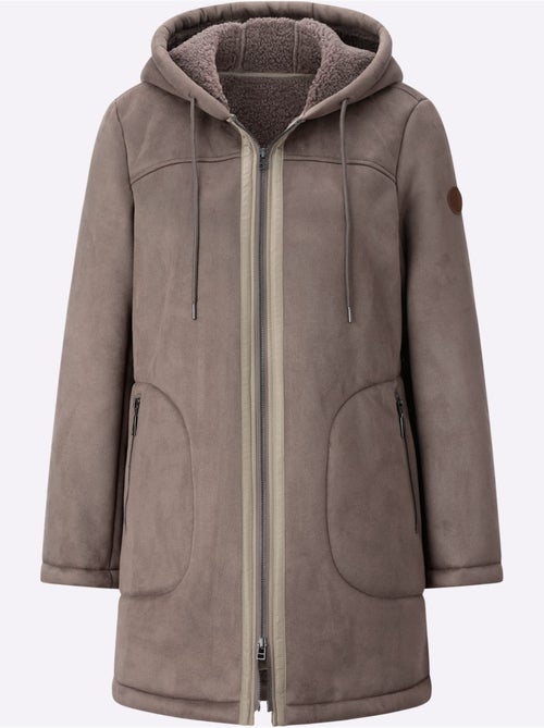Veste D'extérieur Aspect Peau D'agneau - Taille Standard - Witt - Kiabi Veste D'extérieur Aspect Peau D'agneau - Taille Standard - Witt - Kiabi