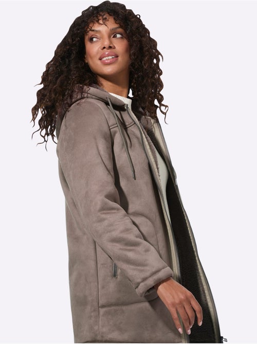 Veste D'extérieur Aspect Peau D'agneau - Taille Standard - Witt - Kiabi Veste D'extérieur Aspect Peau D'agneau - Taille Standard - Witt - Kiabi