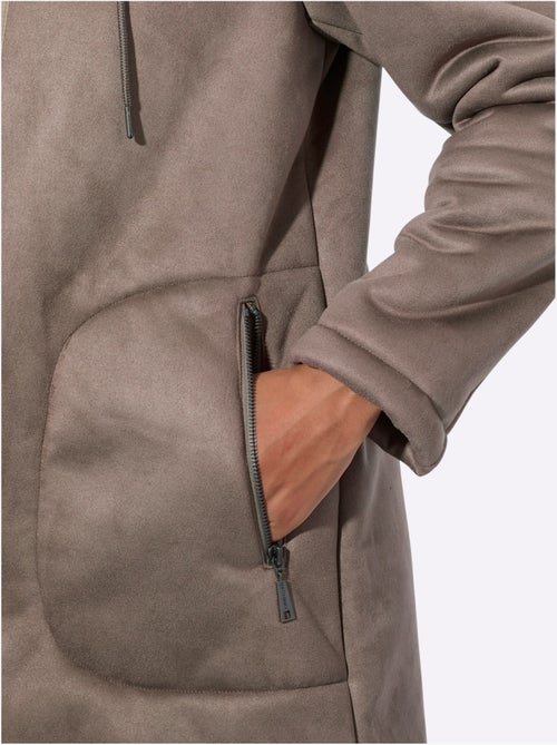 Veste D'extérieur Aspect Peau D'agneau - Taille Standard - Witt - Kiabi Veste D'extérieur Aspect Peau D'agneau - Taille Standard - Witt - Kiabi