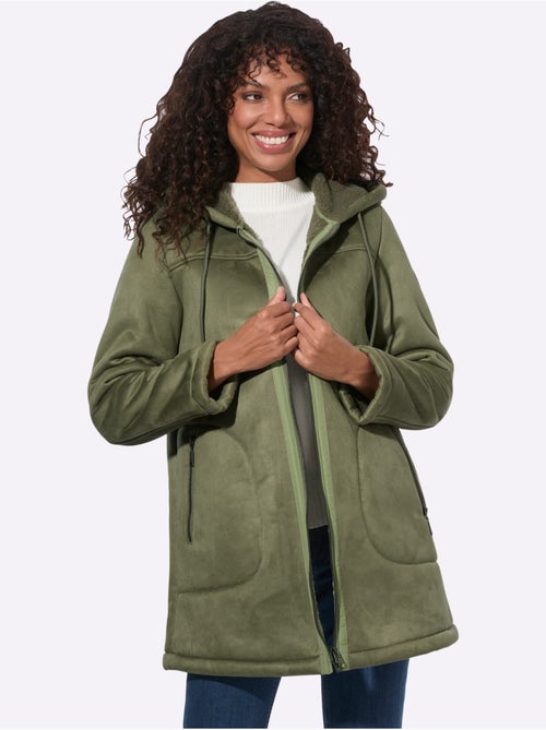 Veste D'extérieur Aspect Peau D'agneau - Taille Standard - Witt - Kiabi Veste D'extérieur Aspect Peau D'agneau - Taille Standard - Witt - Kiabi
