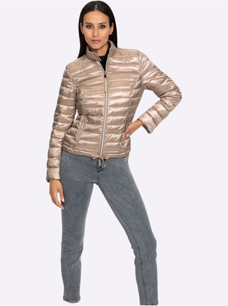 Veste D'extérieur Garnissage Ultra-léger - Taille Standard - Helline Beige - Kiabi