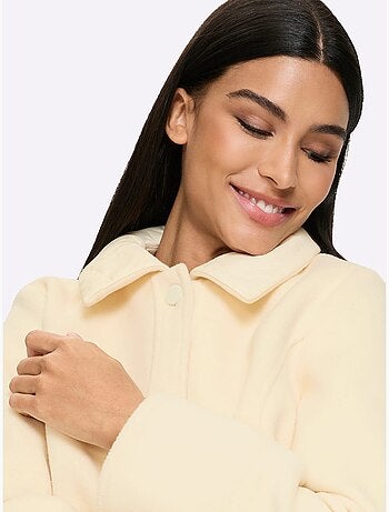 Veste d'extérieur mélange de matières tendance - taille standard - helline