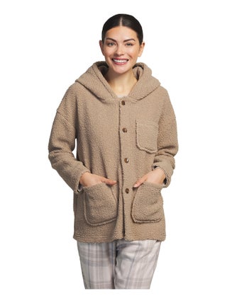 Veste à Capuche Avec Intérieur Polaire Kristina Popovitch - Taille M Noir - Occasion TB État