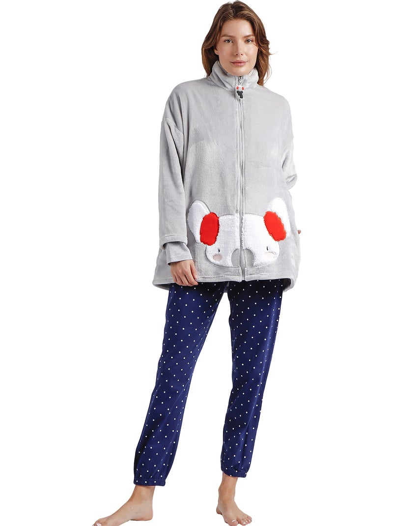 Veste d'intérieur Good Morning Mouse Gris - Kiabi