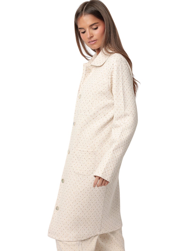 Veste d'intérieur Organic Dots Beige - Kiabi