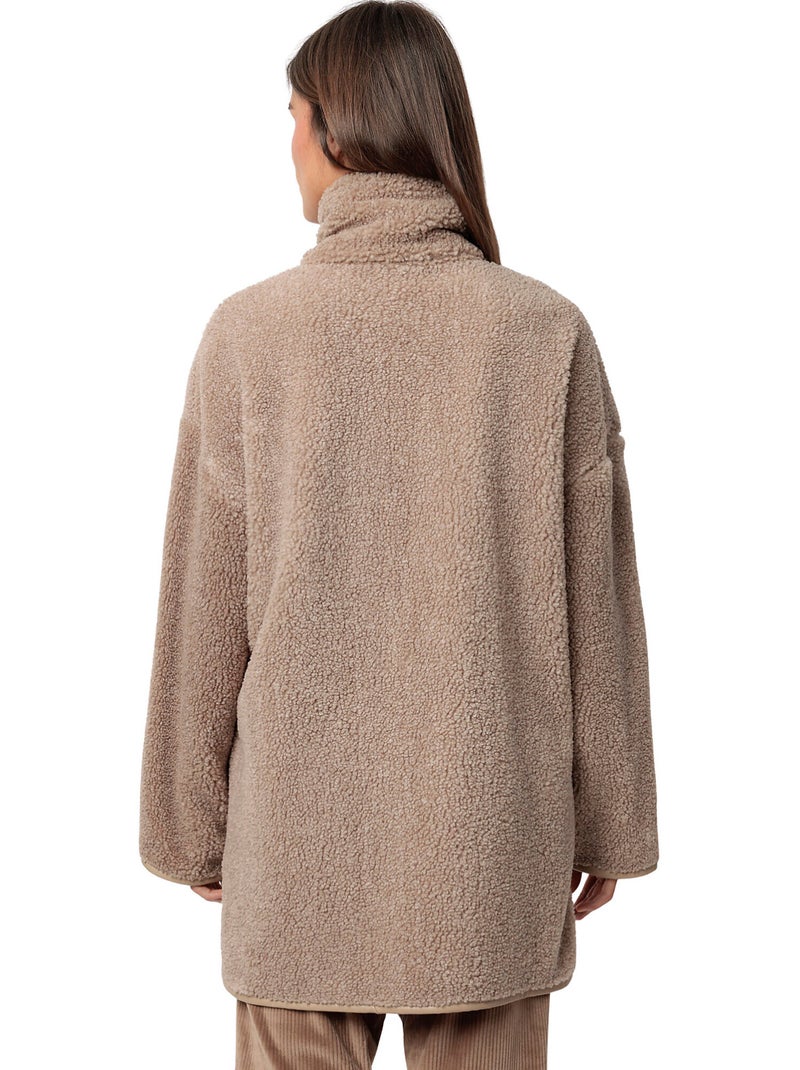 Veste d'intérieur Relax Home Marron chocolat - Kiabi