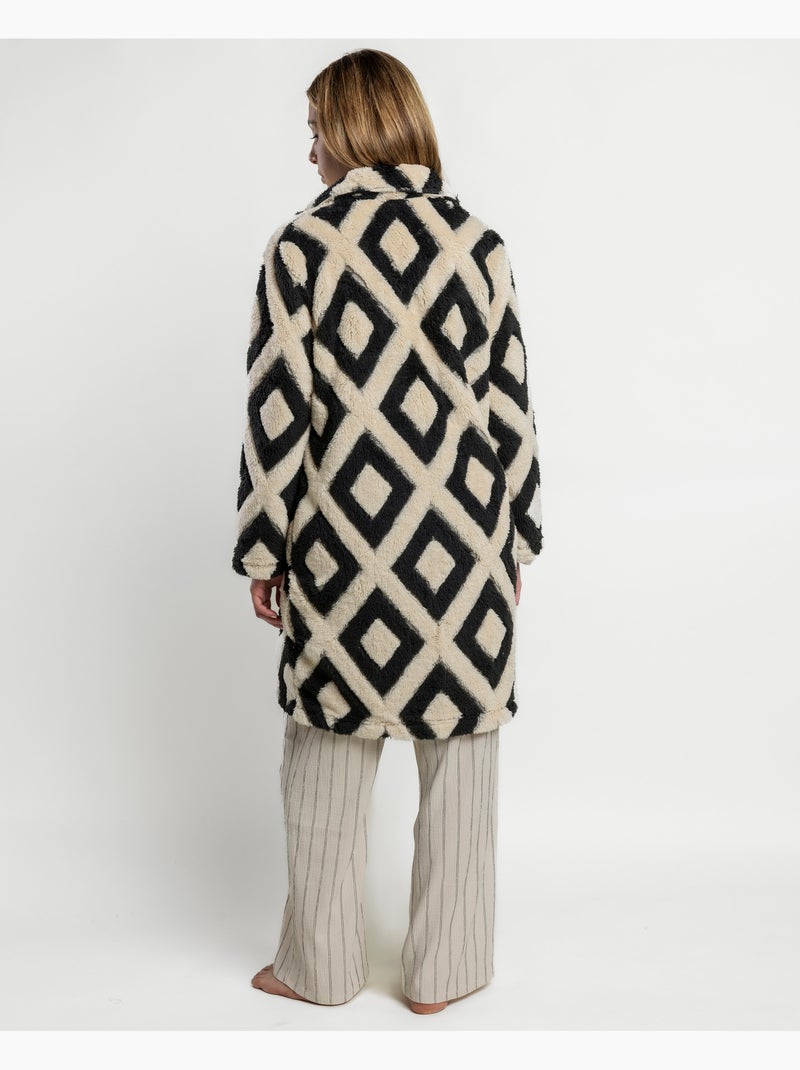 Veste d'intérieur rombos Ecru - Kiabi