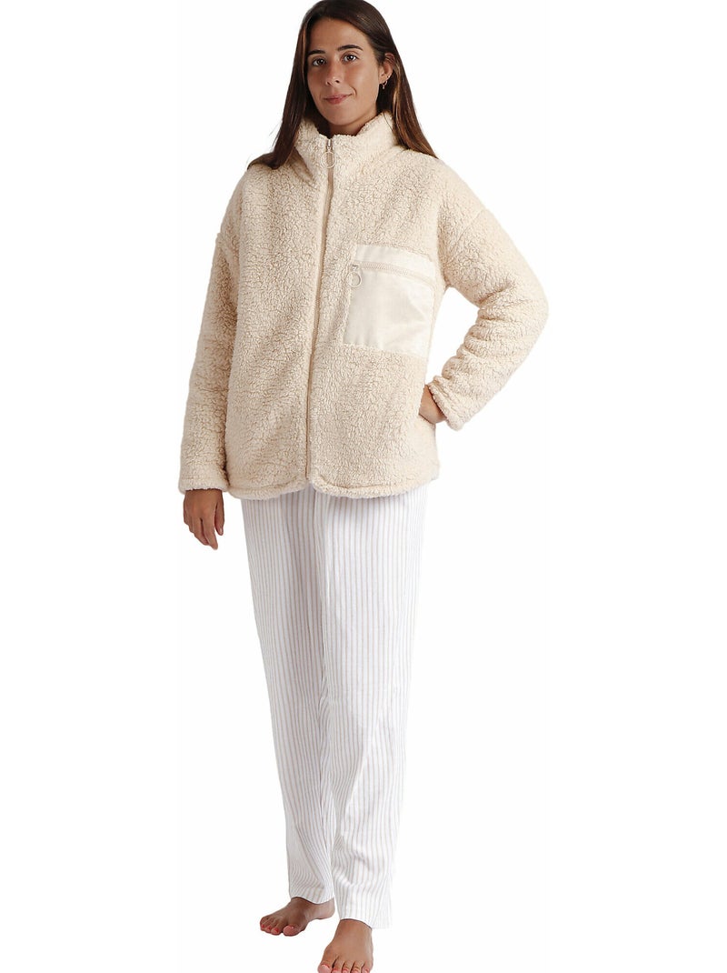 Veste d'intérieur Soft Home Beige - Kiabi