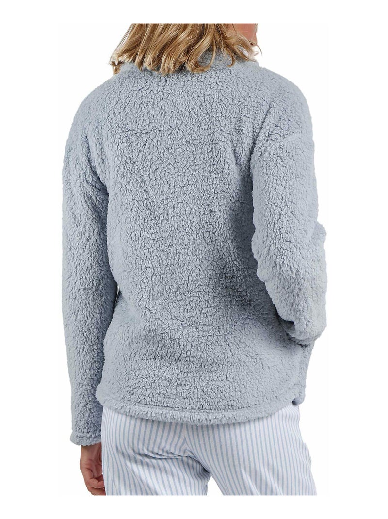 Veste d'intérieur Soft Home Bleu - Kiabi