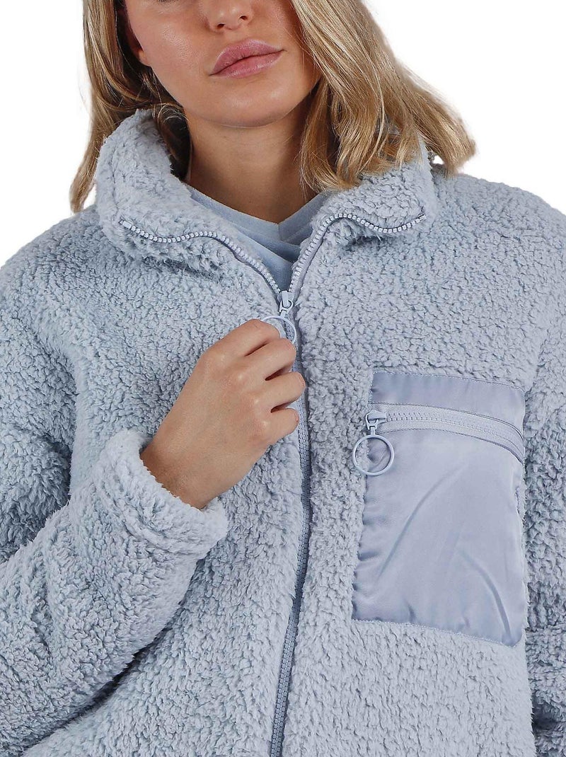 Veste d'intérieur Soft Home Bleu - Kiabi