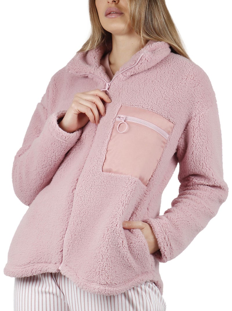 Veste d'intérieur Soft Home Rose - Kiabi