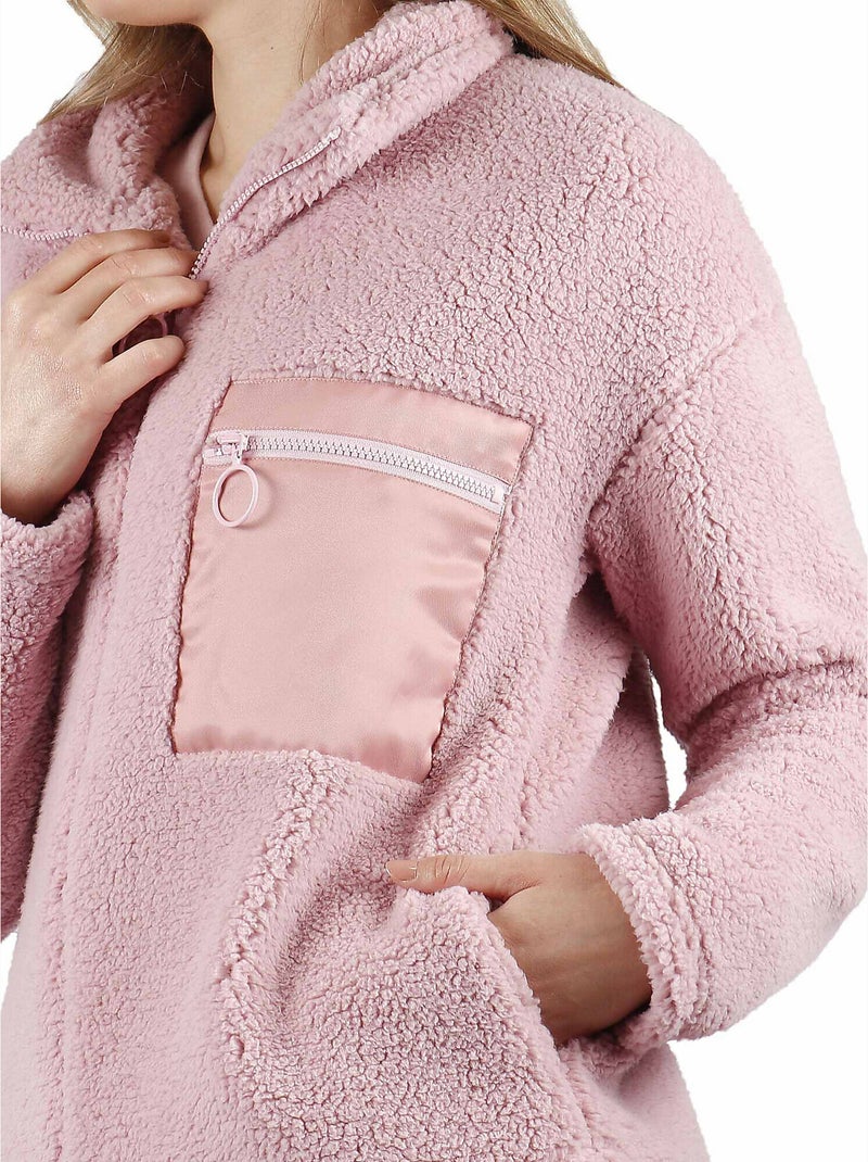 Veste d'intérieur Soft Home Rose - Kiabi