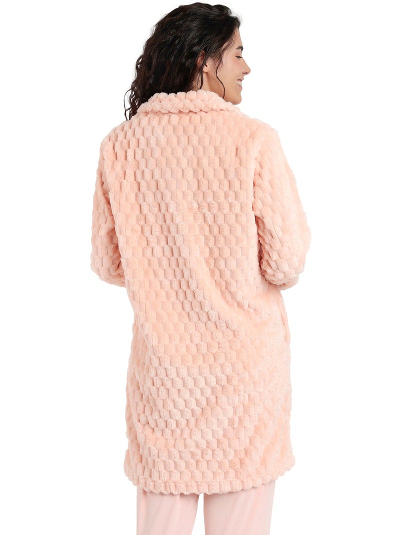 Veste d'intérieur Soft Sleep Orange corail - Kiabi