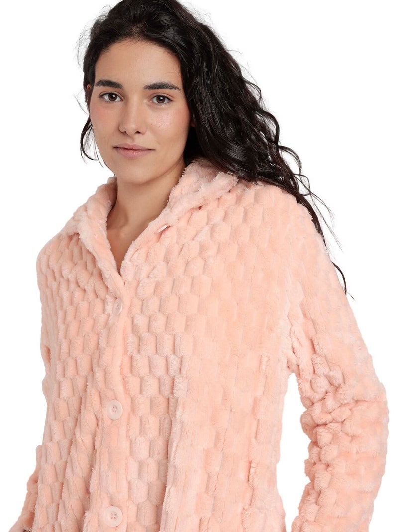 Veste d'intérieur Soft Sleep Orange corail - Kiabi