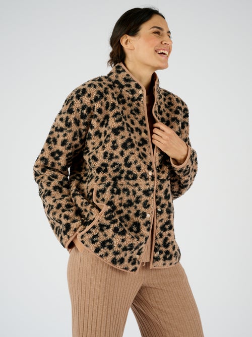 Veste d'intérieur Thermolactyl en maille moutonnée - Damart - Kiabi