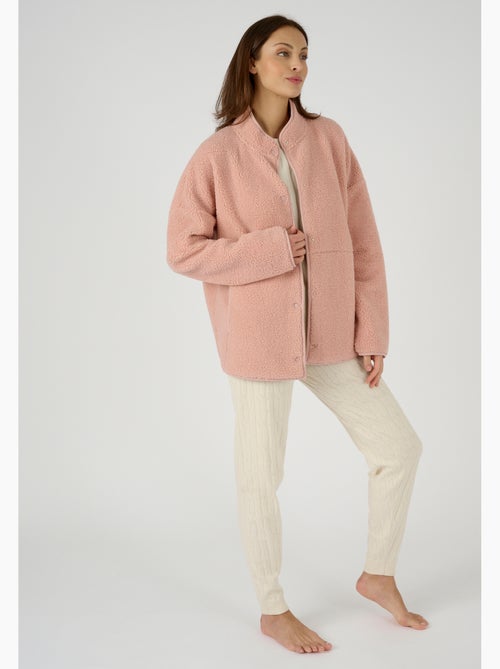 Veste d'intérieur Thermolactyl en maille moutonnée - Damart - Kiabi