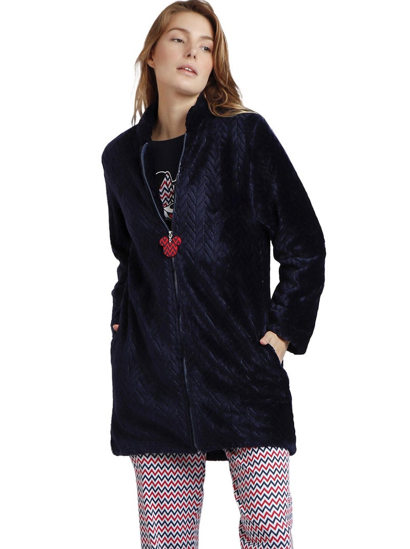 Veste d'intérieur Zigzag Minnie Disney Bleu marine - Kiabi